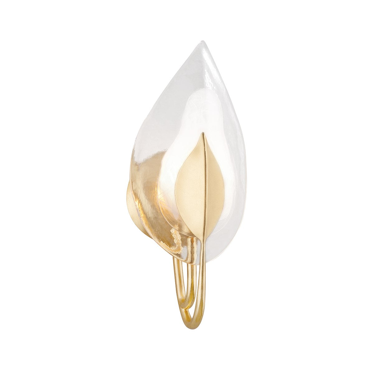 Blossom Gold Leaf Wall Sconce-Hudson Valley-HVL-4801-GL-Wall LightingSingle-1-France and Son