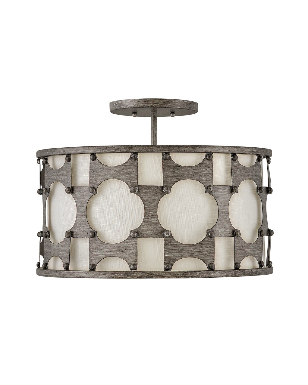 Carter Medium Semi - Flush Mount-Hinkley Lighting-HINKLEY-4733WBZ-Flush MountsBronze-2-France and Son