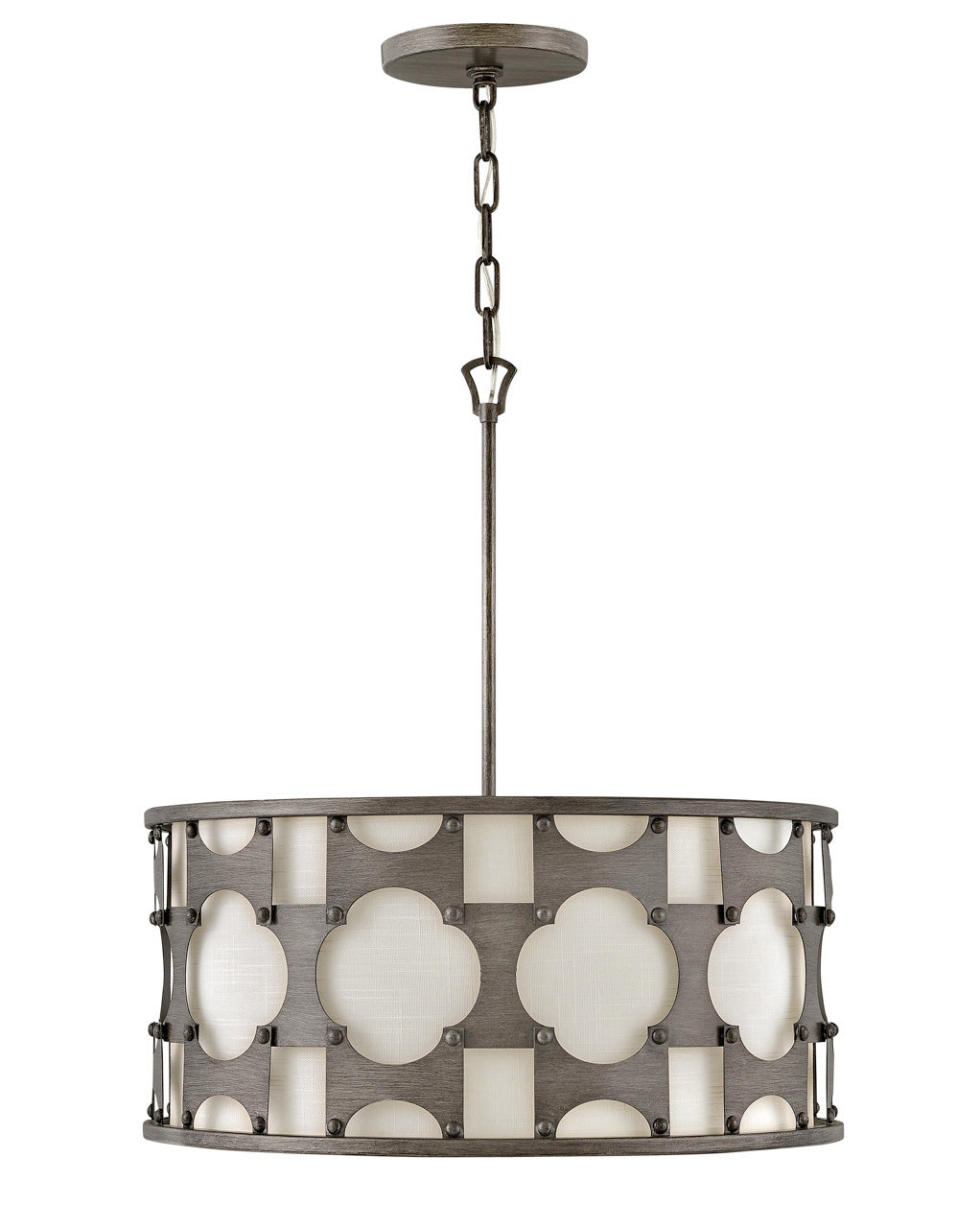 Carter Medium Drum Chandelier-Hinkley Lighting-HINKLEY-4735WBZ-ChandeliersWeathered Bronze-2-France and Son