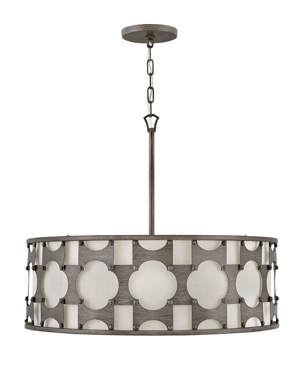 Chandelier Carter - Large Drum-Hinkley Lighting-HINKLEY-4736WBZ-ChandeliersWeathered Bronze-2-France and Son