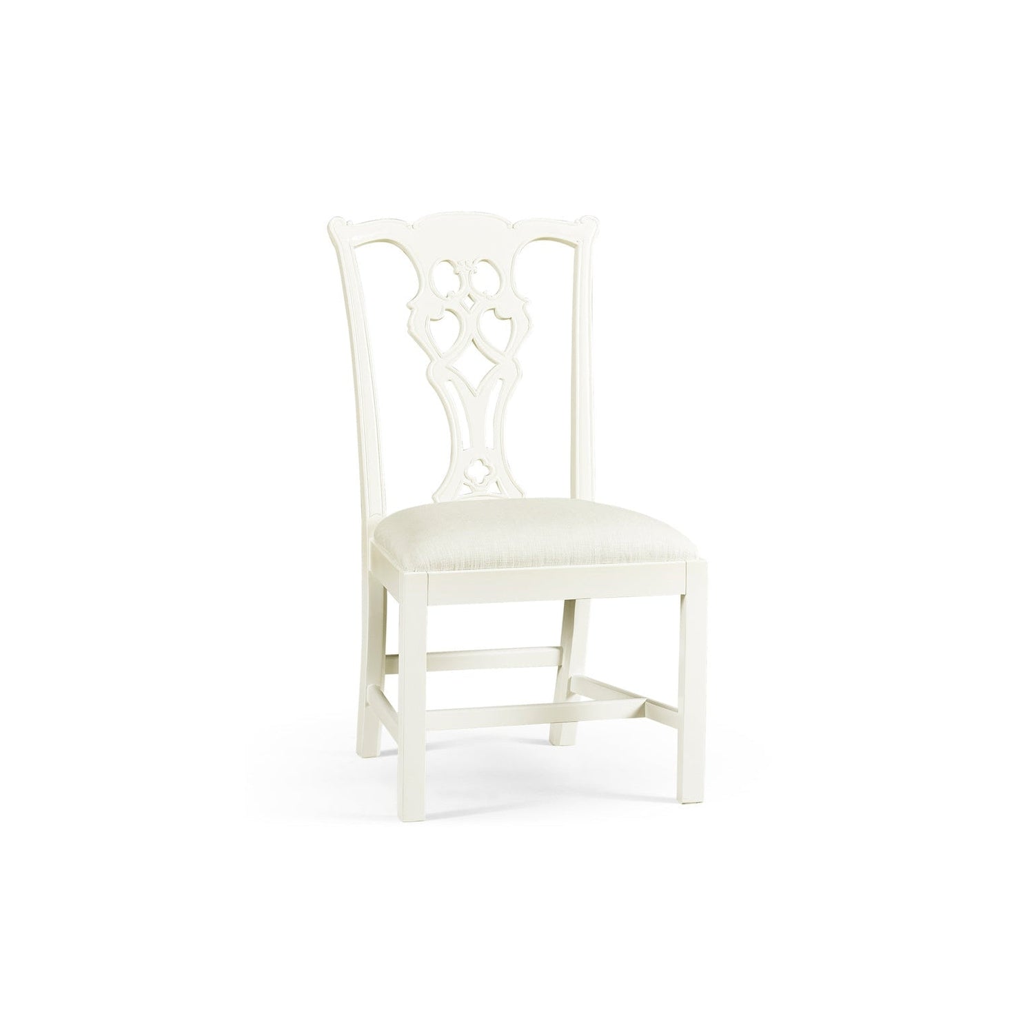 Spark Chippendale Side Chair-Jonathan Charles-JCHARLES-493330-SC-WDL-F053-Dining ChairsWhite-1-France and Son