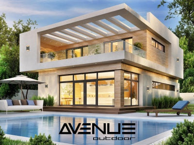 Avenue Outdoor Collection Silver LED