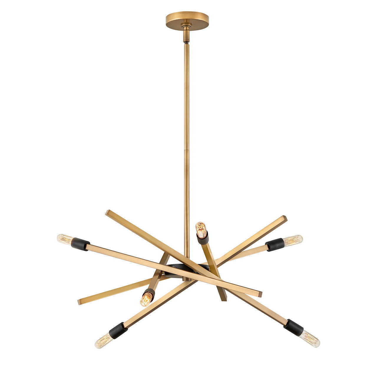 Chandelier Archer Medium Single Tier-Hinkley Lighting-HINKLEY-4765HB-Outdoor ChandeliersHeritage Brass-1-France and Son