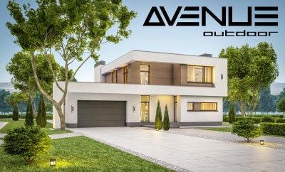 Avenue Outdoor Collection Silver LED