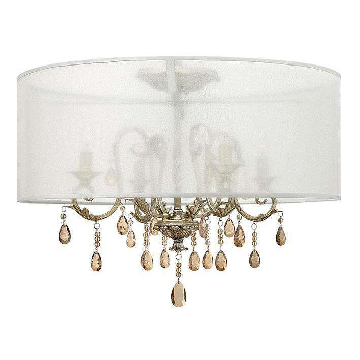 Foyer Carlton Silver Leaf-Hinkley Lighting-HINKLEY-4771SL-Flush Mounts-1-France and Son