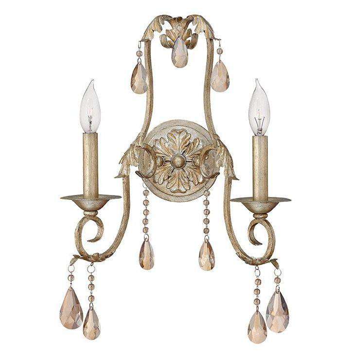 Carlton Sconce Silver Leaf-Hinkley Lighting-HINKLEY-4772SL-Wall Lighting-1-France and Son