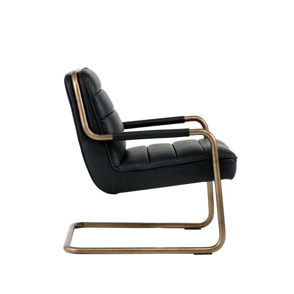 Lincoln Lounge Chair - Rustic Bronze - Vintage Black-Sunpan-SUNPAN-102583-Lounge Chairs-2-France and Son