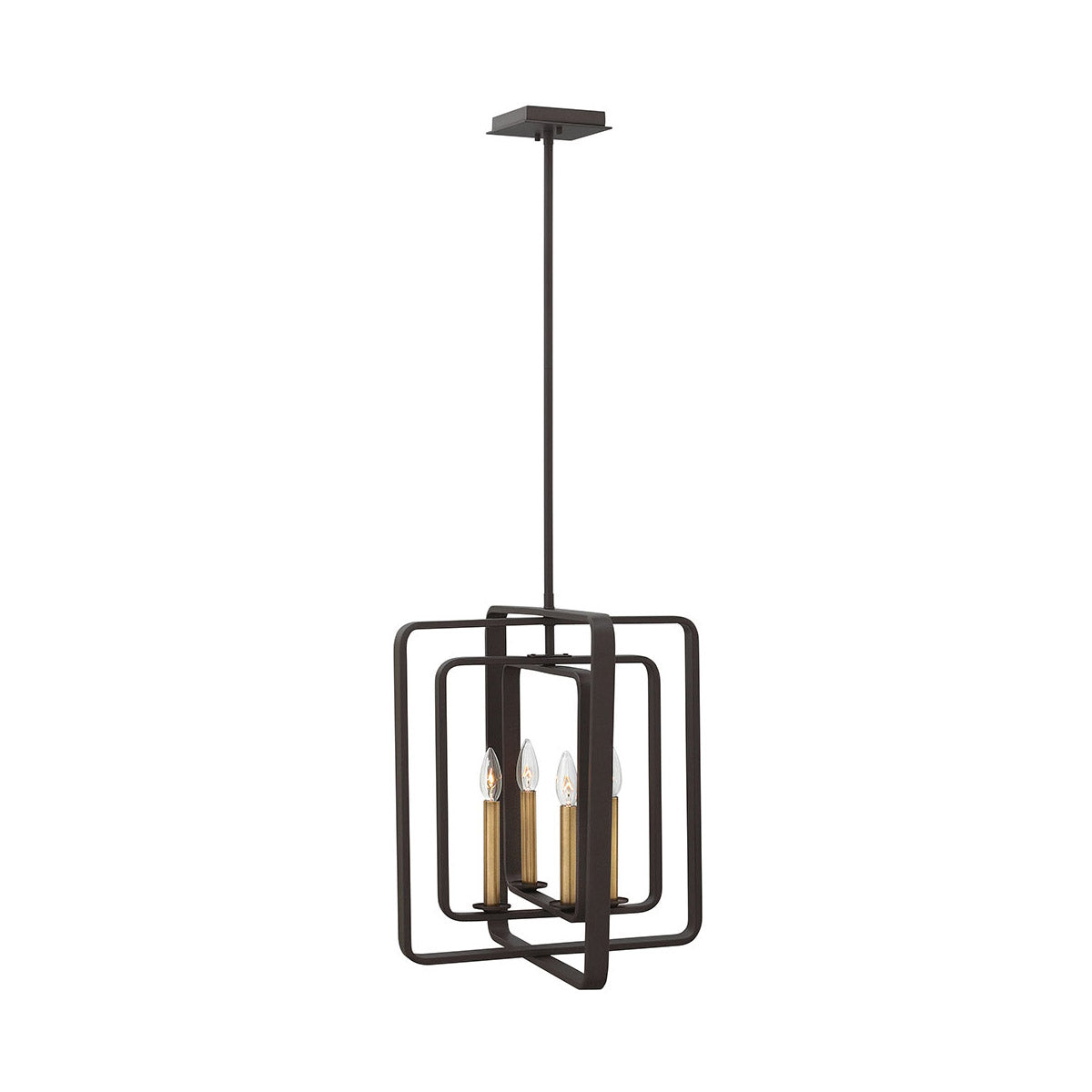 Quentin Pendant & Chandelier Ceiling Light-Hinkley Lighting-HINKLEY-4814KZ-Pendants4 Tier-Square-Buckeye Bronze-8-France and Son