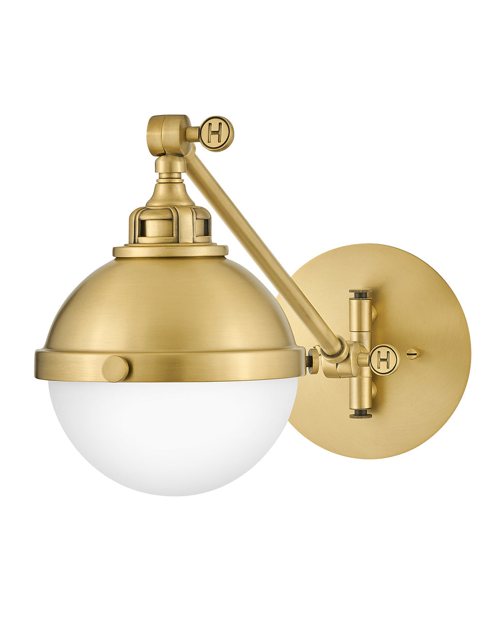 Sconce Fletcer - Small Single Light Sconce-Hinkley Lighting-HINKLEY-4830SA-Outdoor Wall SconcesSatin Brass-3-France and Son