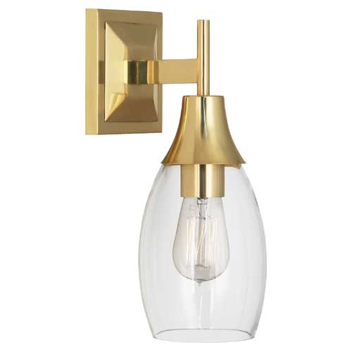 Grace Wall Sconce-Robert Abbey Fine Lighting-ABBEY-484-Wall Lighting1 Light-Modern Brass Finish-1-France and Son