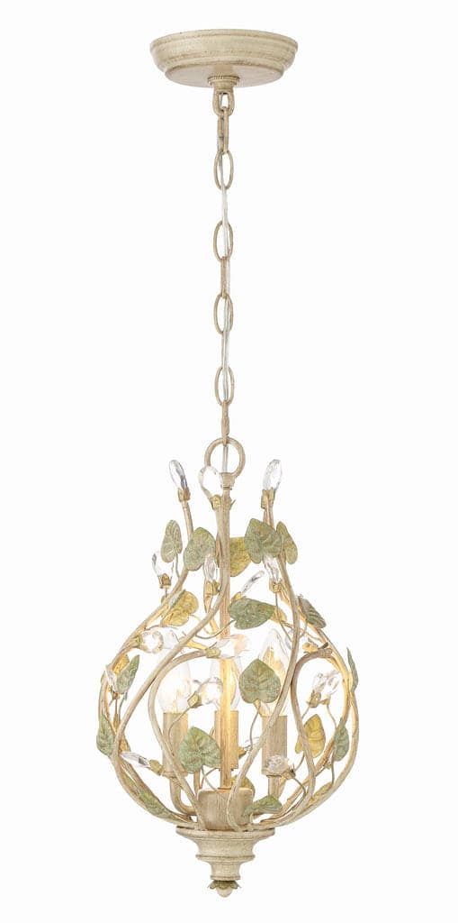 Josie 3 Light Mini Chandelier-Crystorama Lighting Company-CRYSTO-4845-CT-Chandeliers-3-France and Son