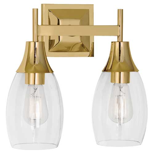 Grace Wall Sconce-Robert Abbey Fine Lighting-ABBEY-485-Wall Lighting2 Lights-Modern Brass Finish-2-France and Son