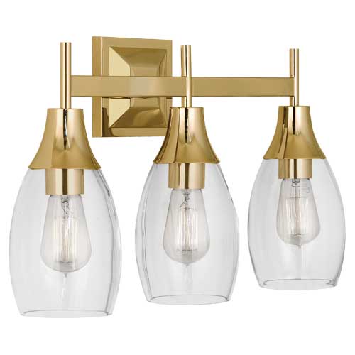 Grace Wall Sconce-Robert Abbey Fine Lighting-ABBEY-486-Wall Lighting3 Lights-Modern Brass Finish-3-France and Son