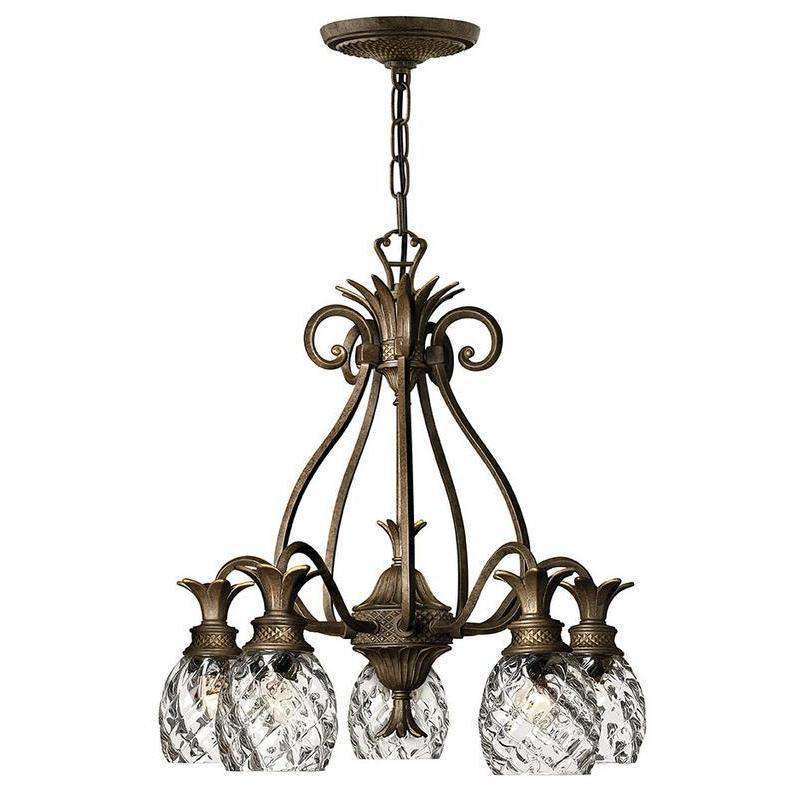 Plantation Chandelier Pearl Bronze-Hinkley Lighting-HINKLEY-4885PZ-Chandeliers-1-France and Son