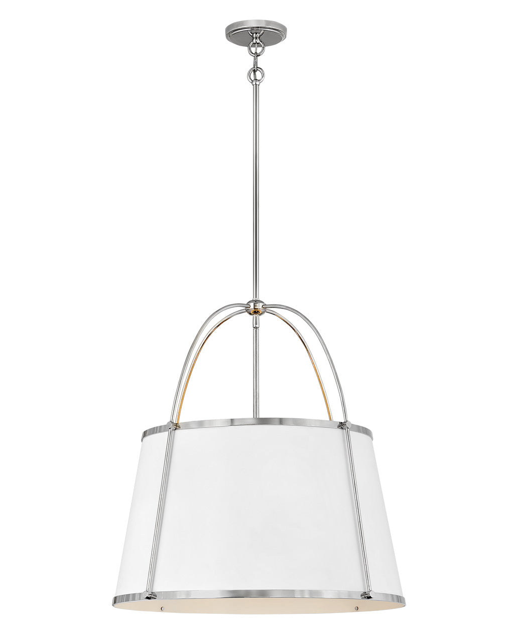 Chandelier Clarke - Large Pendant-Hinkley Lighting-HINKLEY-4895PN-ChandeliersPolished Nickel-2-France and Son