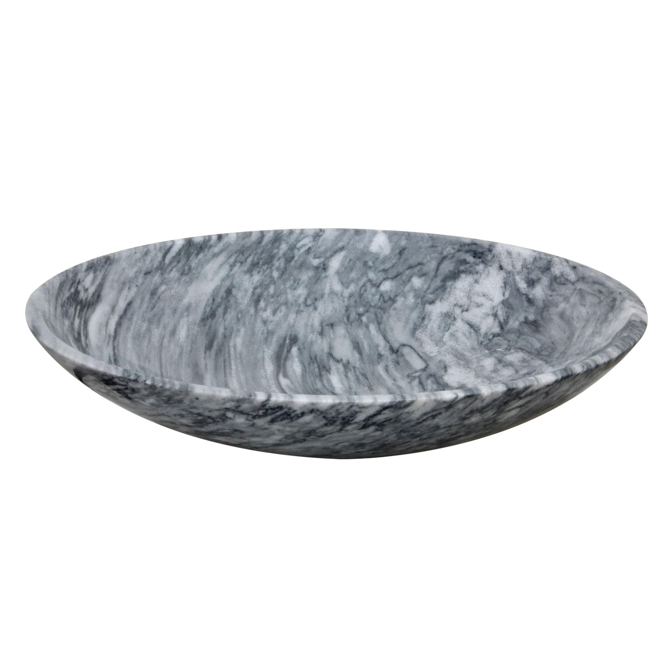 Tiffany Collection Cloud Gray 19" Marble Bowl