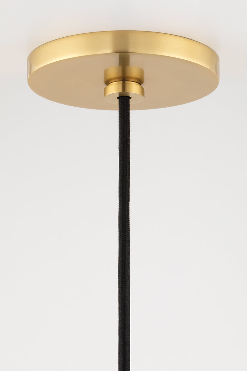 Cassidy 1 Light Large Pendant-Mitzi-HVL-H421701L-AGB/WH-PendantsAged Brass / Soft White-5-France and Son