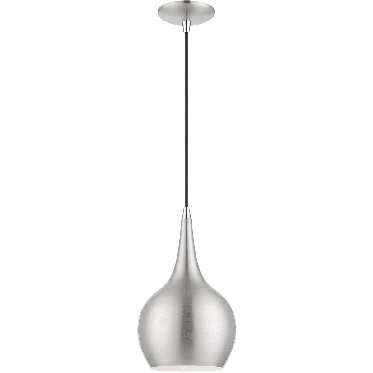 Andes Mini Pendant - Brushed Nickel-Livex Lighting-LIVEX-49016-91-Pendants-1-France and Son