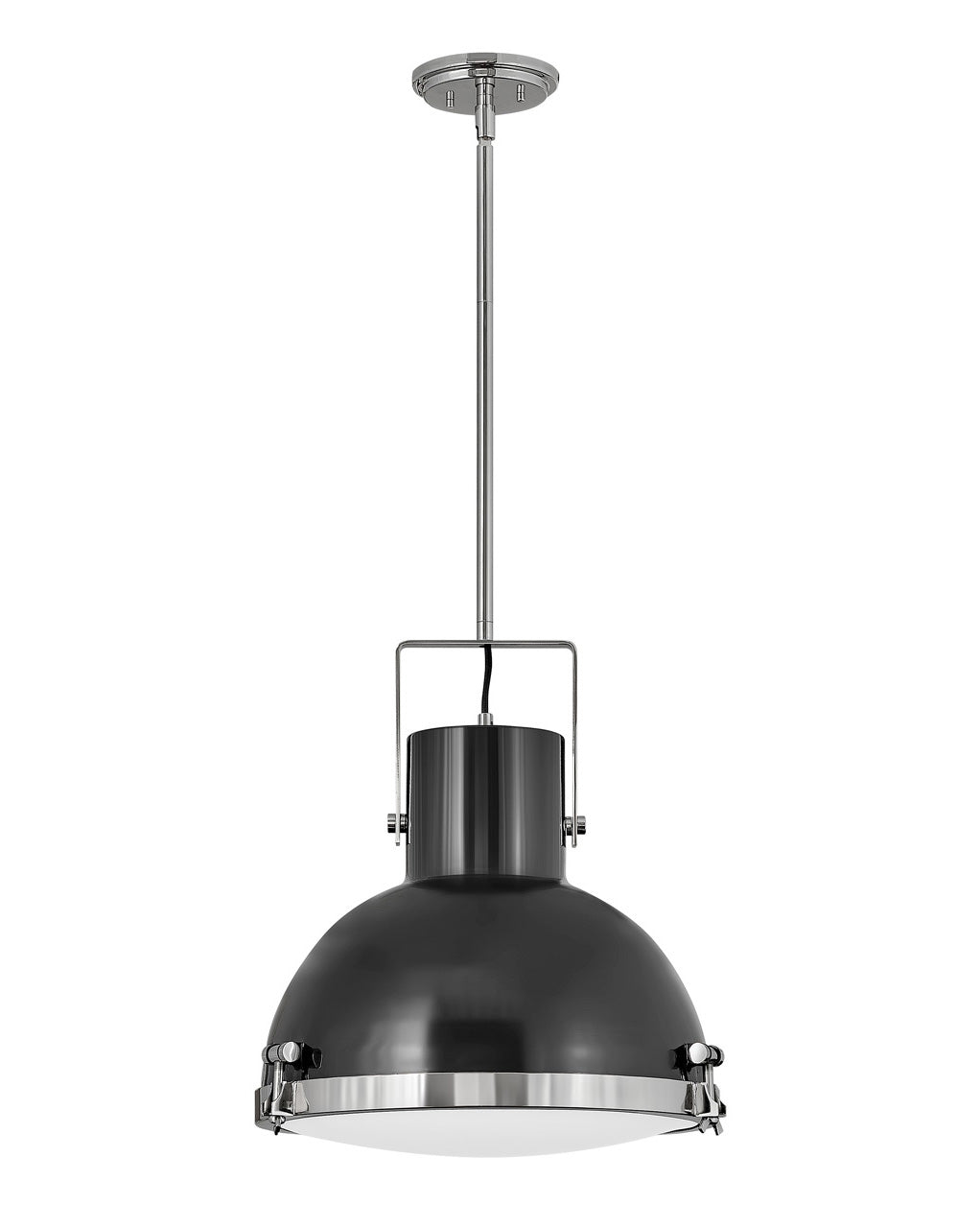 Pendant Nautique Large-Hinkley Lighting-HINKLEY-49065PN-PendantsPolished Nickel/Gloss Black-3-France and Son