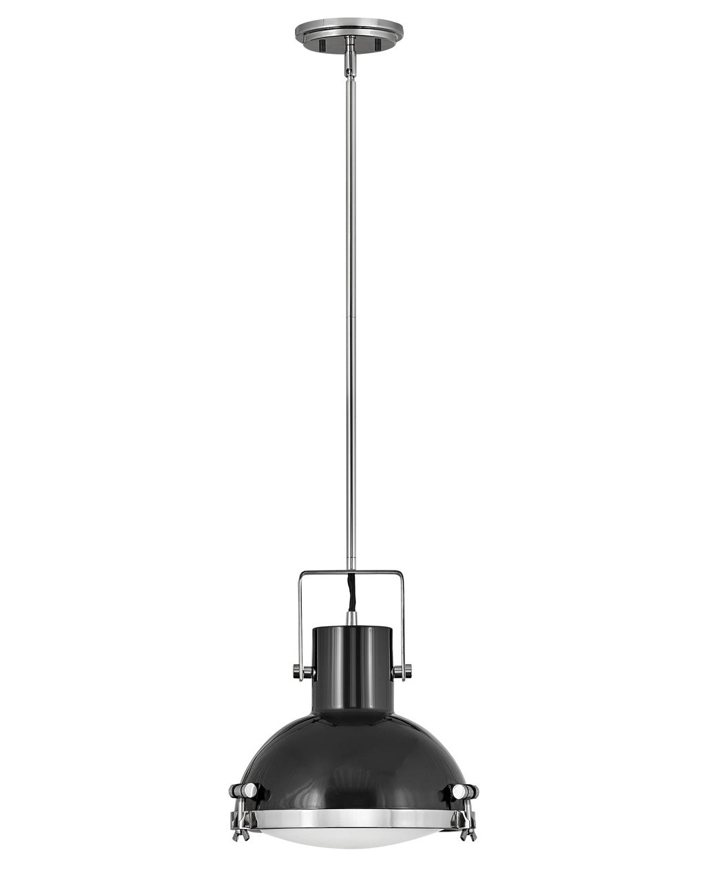 Pendant Nautique-Hinkley Lighting-HINKLEY-49067PN-PendantsMedium-Polished Nickel/Gloss Black-6-France and Son