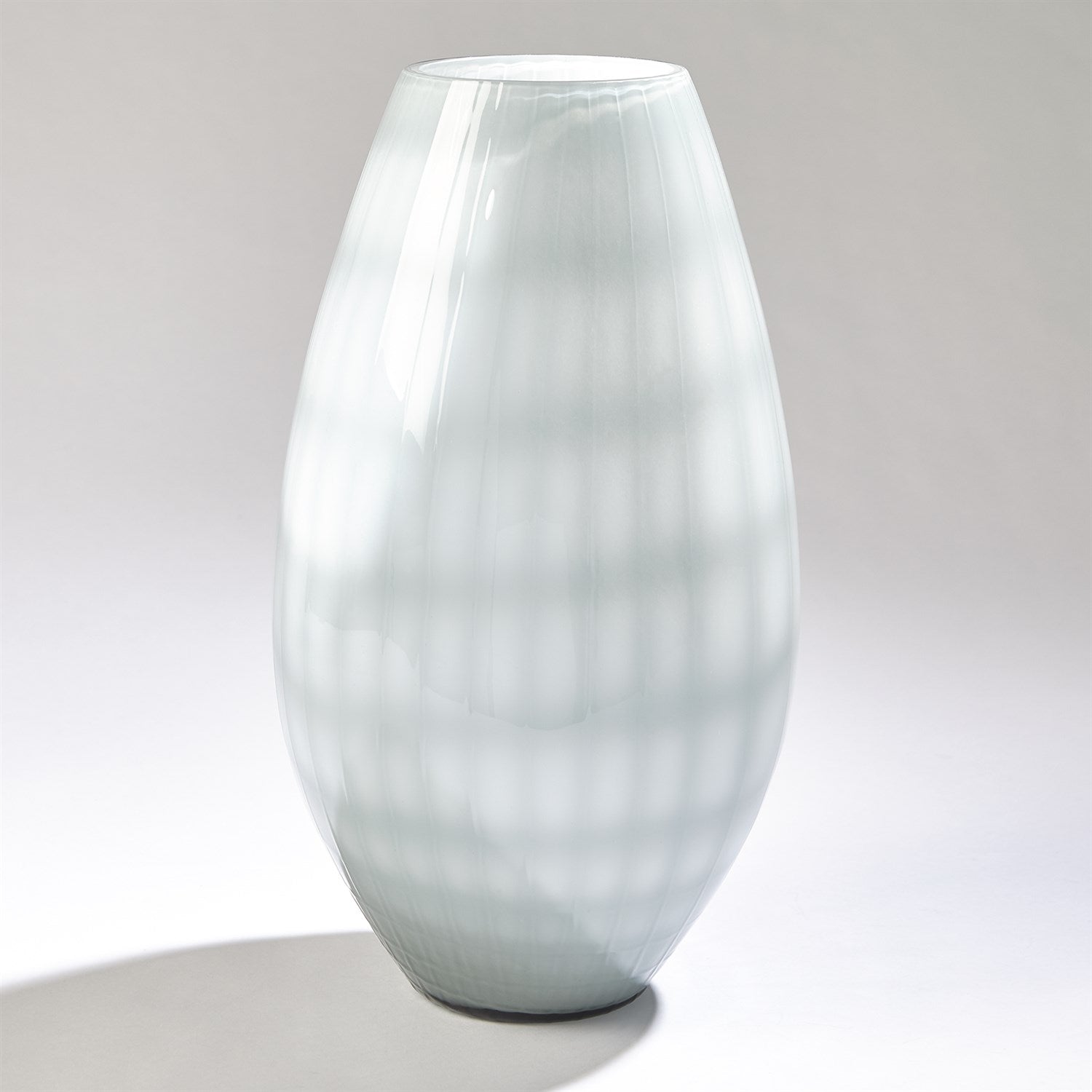 Cased Glass Grid Vase-Global Views-GVSA-3.31610-VasesLarge-Blue-2-France and Son