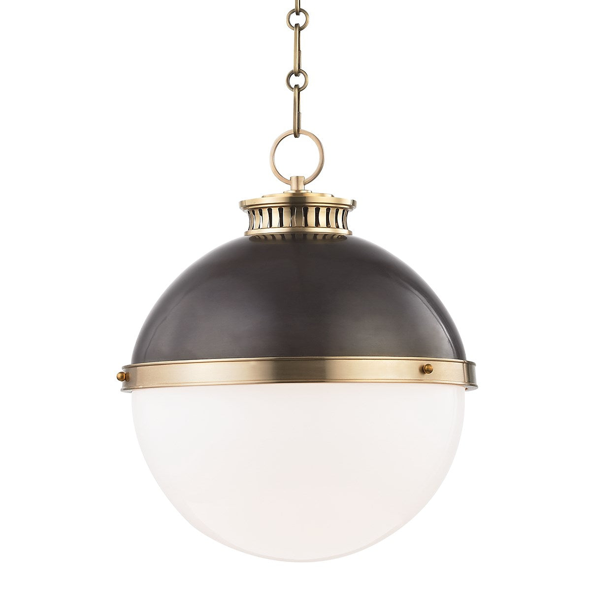 Latham Pendant Large-Hudson Valley-HVL-4025-ADB-PendantsAged/Antique Distressed Bronze-1-France and Son