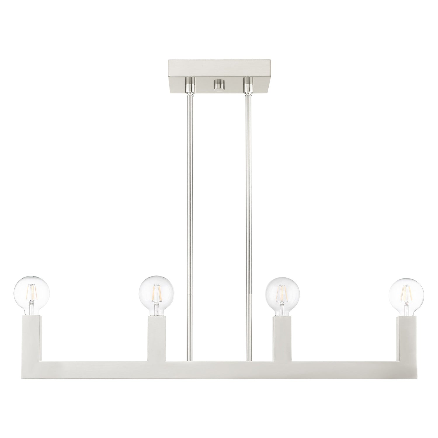 Solna - 4 Light Linear Chandelier-Livex Lighting-LIVEX-49213-91-Chandeliers-1-France and Son