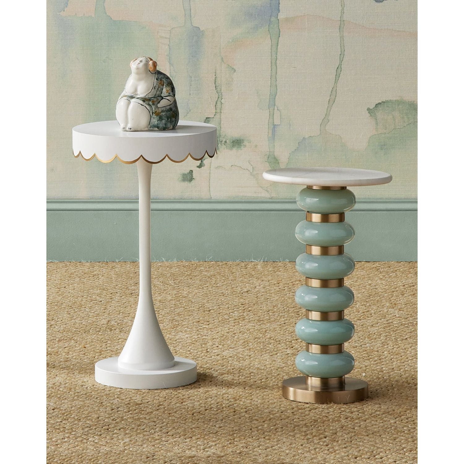 Side Tables Enid White Accent Table