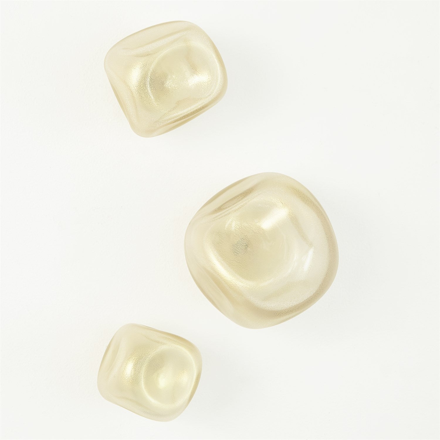 S/3 Wall Rocks - (Set of 3 )-Global Views-GVSA-8.82897-DecorFrosted Gold-5-France and Son