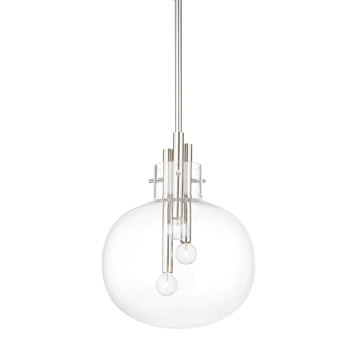 Hempstead 3 Light Pendant-Hudson Valley-HVL-3914-PN-PendantsPolished Nickel-3-France and Son