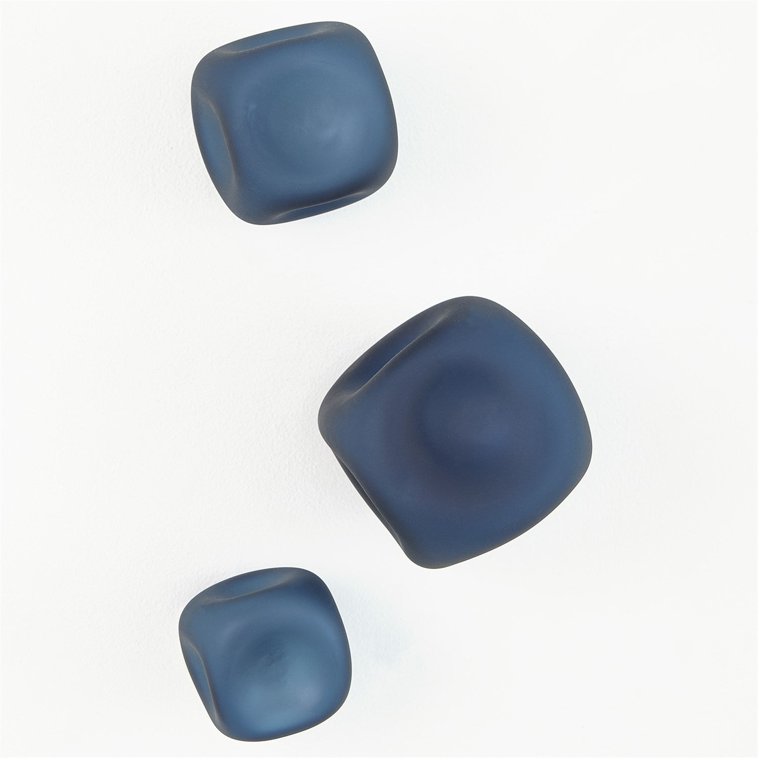 S/3 Wall Rocks - (Set of 3 )-Global Views-GVSA-8.82894-DecorFrosted Blue-6-France and Son