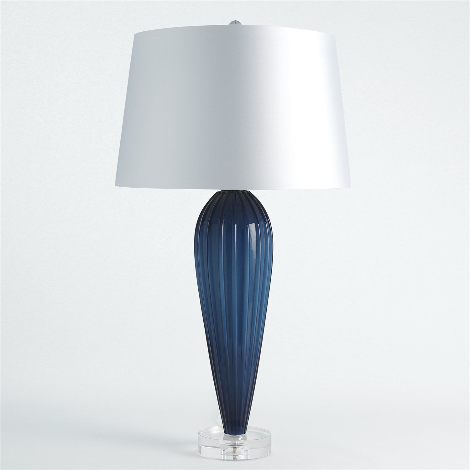 Teardrop Glass Lamp-Global Views-GVSA-8.82854-Table LampsBlue-7-France and Son