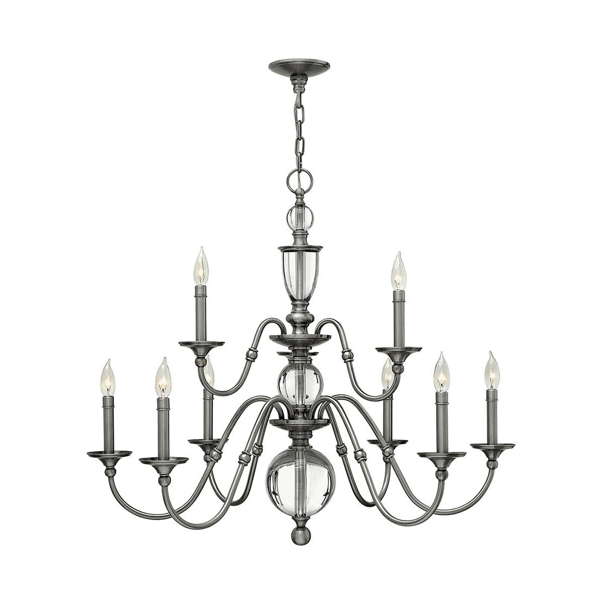 Eleanor Chandelier Ceiling Light-Hinkley Lighting-HINKLEY-4956LZ-Chandeliers6 Tier-Light Oiled Bronze-6-France and Son