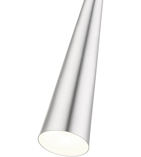 Andes 1 Light 5 inch Single Pendant Ceiling Light, Tall-Livex Lighting-LIVEX-49631-66-PendantsBrushed Aluminum with Polished Chrome Accents-4-France and Son
