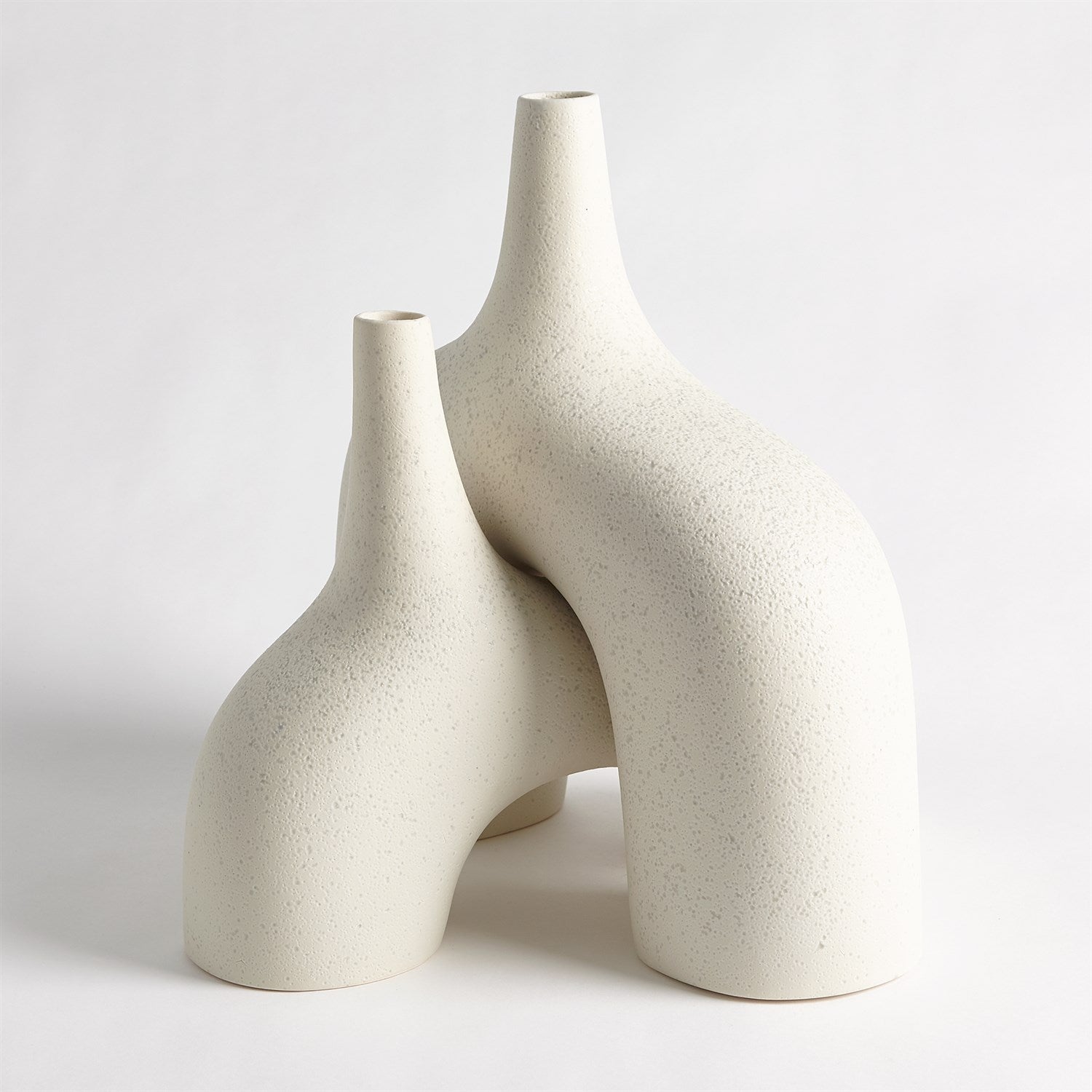 Stretch Vase - Cream Stone-Global Views-GVSA-7.10443-vases-4-France and Son