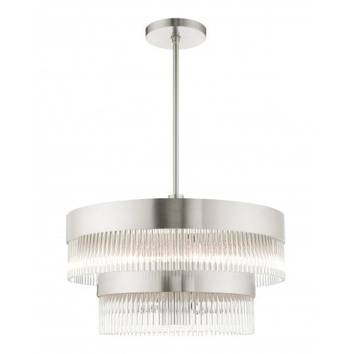 Nowrich - 6 Light Chandelier-Livex Lighting-LIVEX-49825-91-Chandeliers-1-France and Son