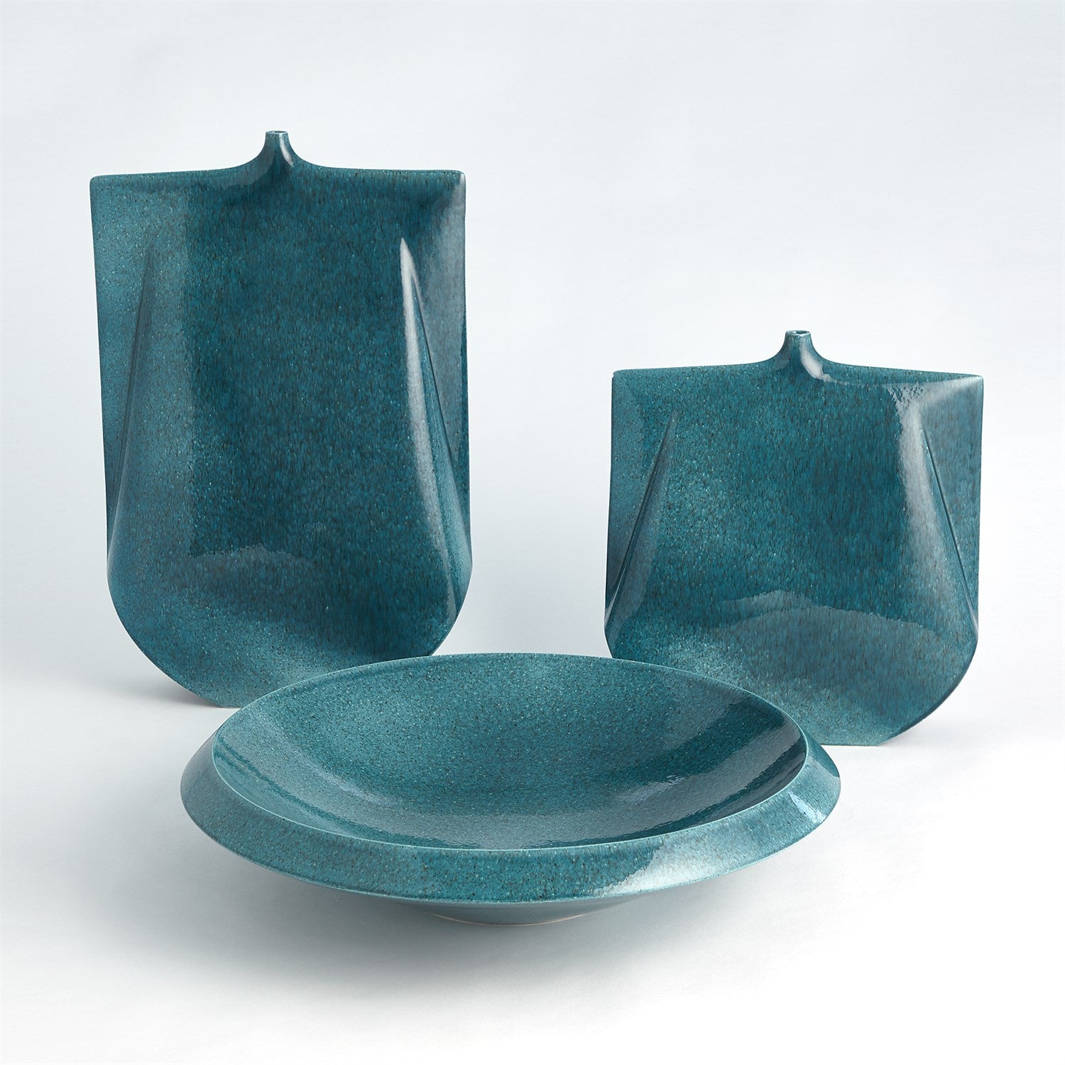 Kimono Vase-Global Views-GVSA-1.10770-VasesTall-Teal-2-France and Son