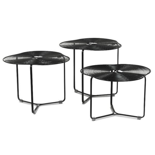 Cote Cocktail Table - Set of 3-Oggetti-OGGETTI-49-COTE/3/BLK-Side TablesBlack-1-France and Son