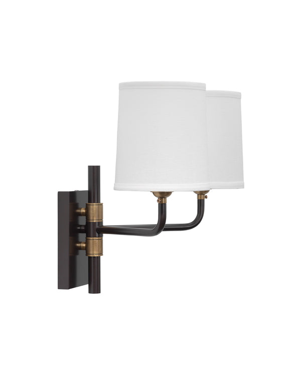 Lawton Double Arm Wall Sconce-Jamie Young-JAMIEYO-4LAWT-DBOB-Wall Lighting-2-France and Son