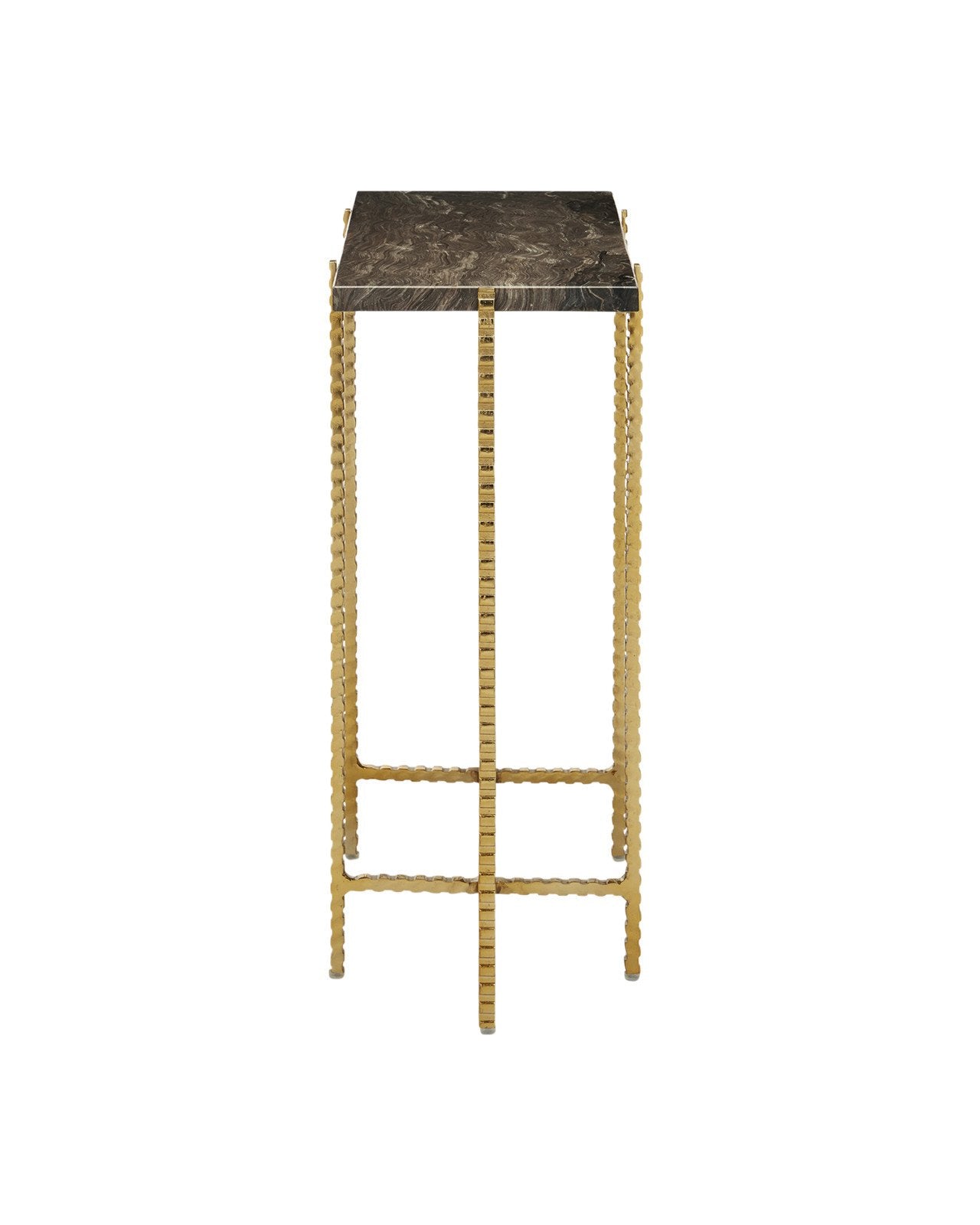 Flying Marble Gold Side Table