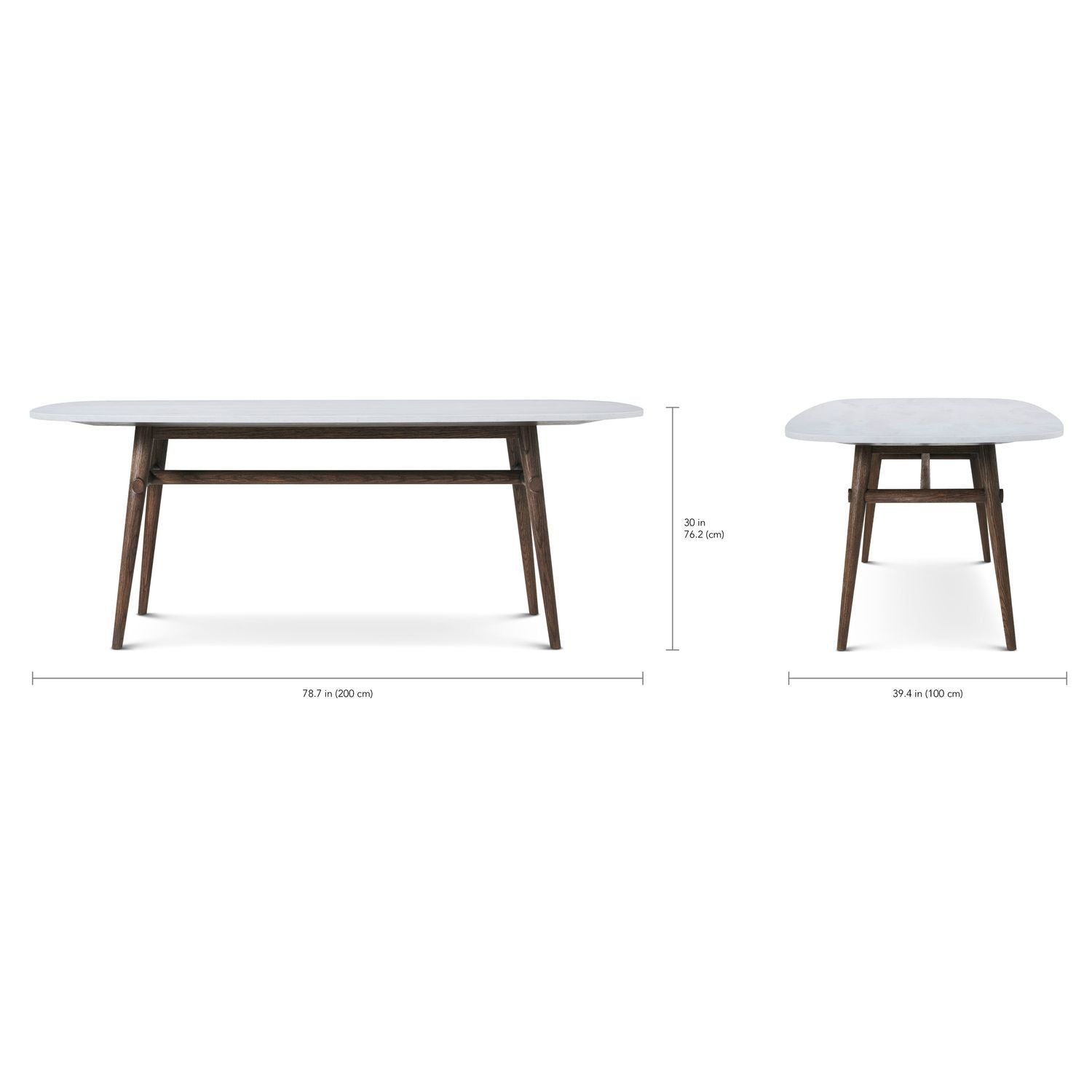 Madrid Quartz Oval Dining Table