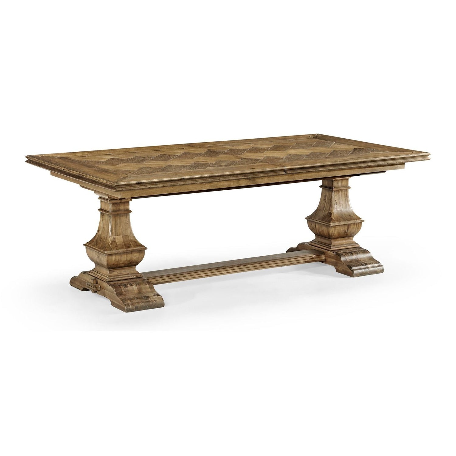Casual Extending Dining Table-Jonathan Charles-JCHARLES-491169-86L-DTM-Dining TablesMedium Driftwood-6-France and Son
