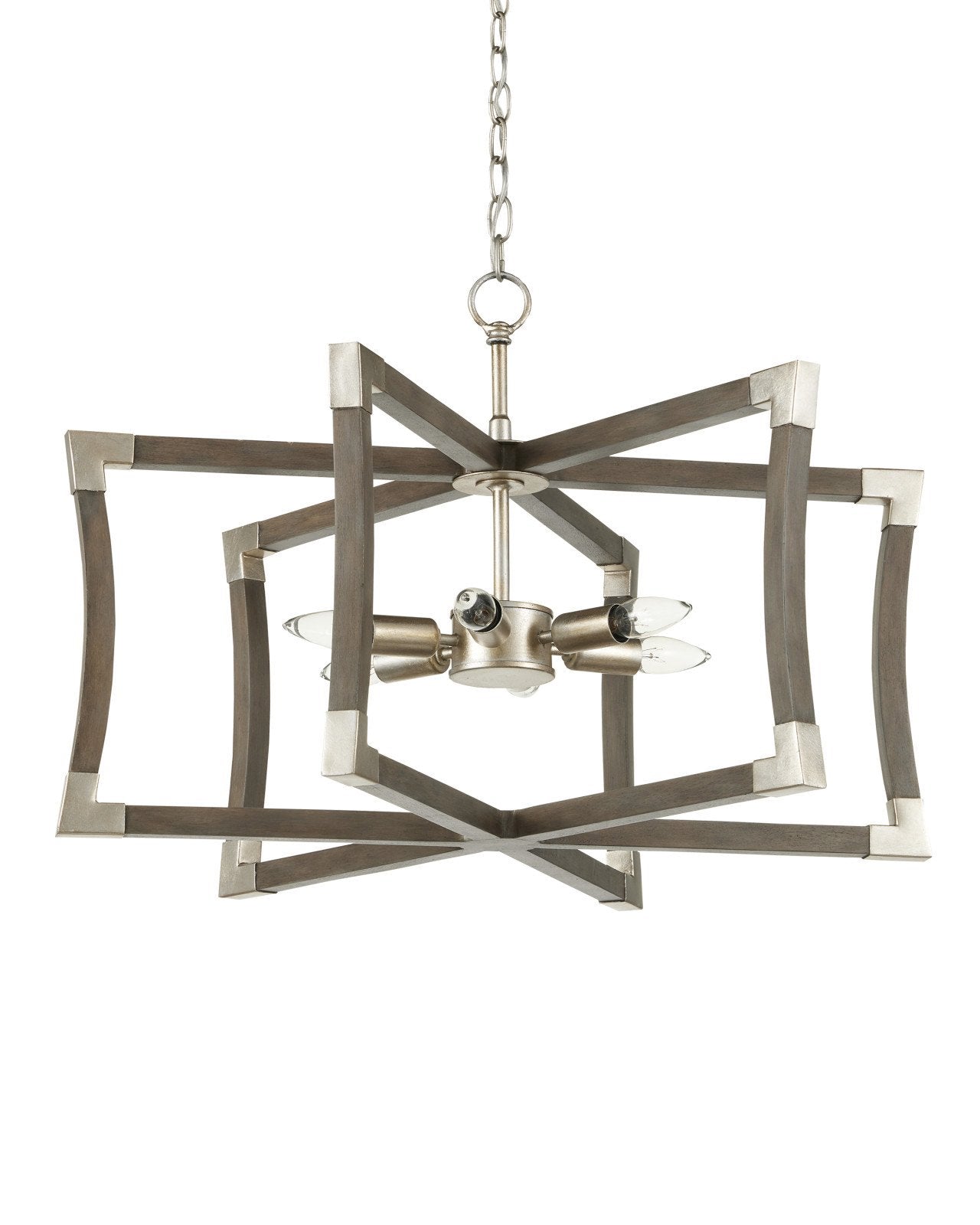 Bastian Small Gray Semi-Flush Mount