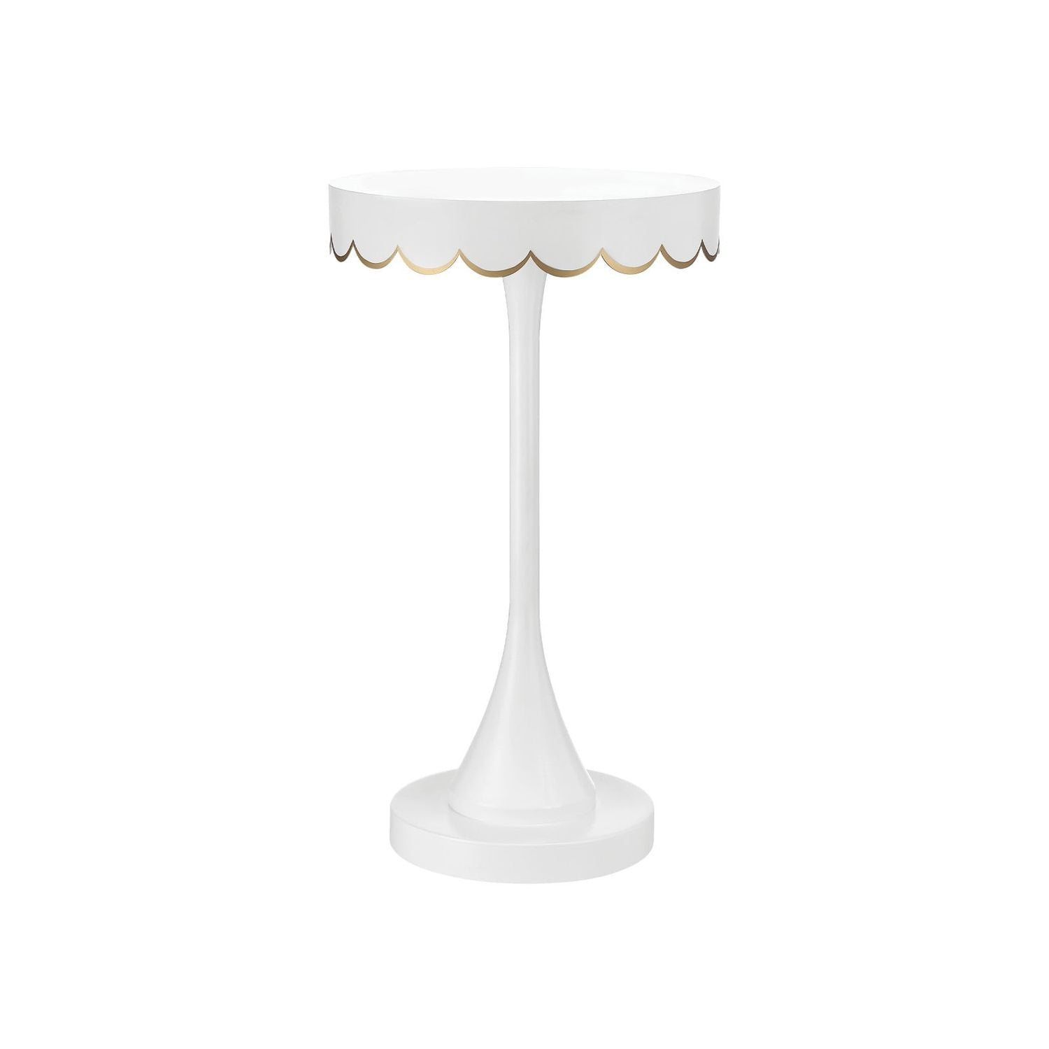 Enid White Accent Table