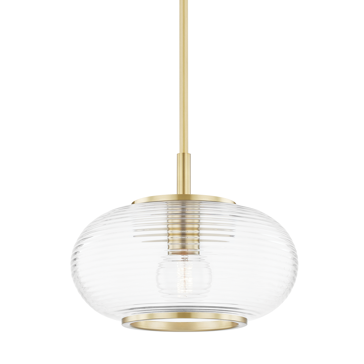 Magie 1 Light Pendant-Mitzi-HVL-H418701-AGB-PendantsAged Brass-1-France and Son