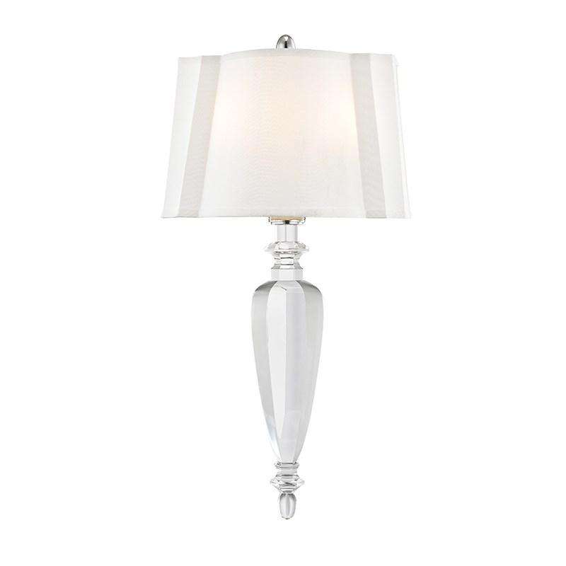 Tipton 2 Light Wall Sconce Polished Nickel-Hudson Valley-HVL-7411-PN-Wall Lighting-1-France and Son