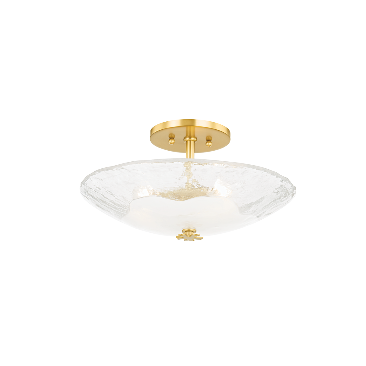 Lago 3 Light Small Flush Mount-Hudson Valley-HVL-KBS1742503S-AGB-Flush Mounts-1-France and Son