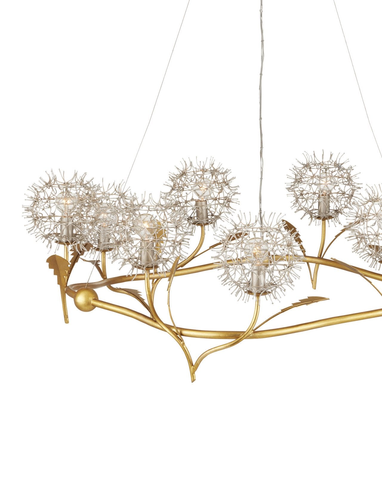 Dandelion Silver & Gold Chandelier