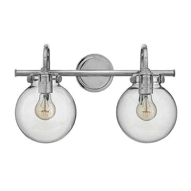 Bath Congress Bath Two Light Chrome-Hinkley Lighting-HINKLEY-50024CM-Bathroom Lighting-1-France and Son