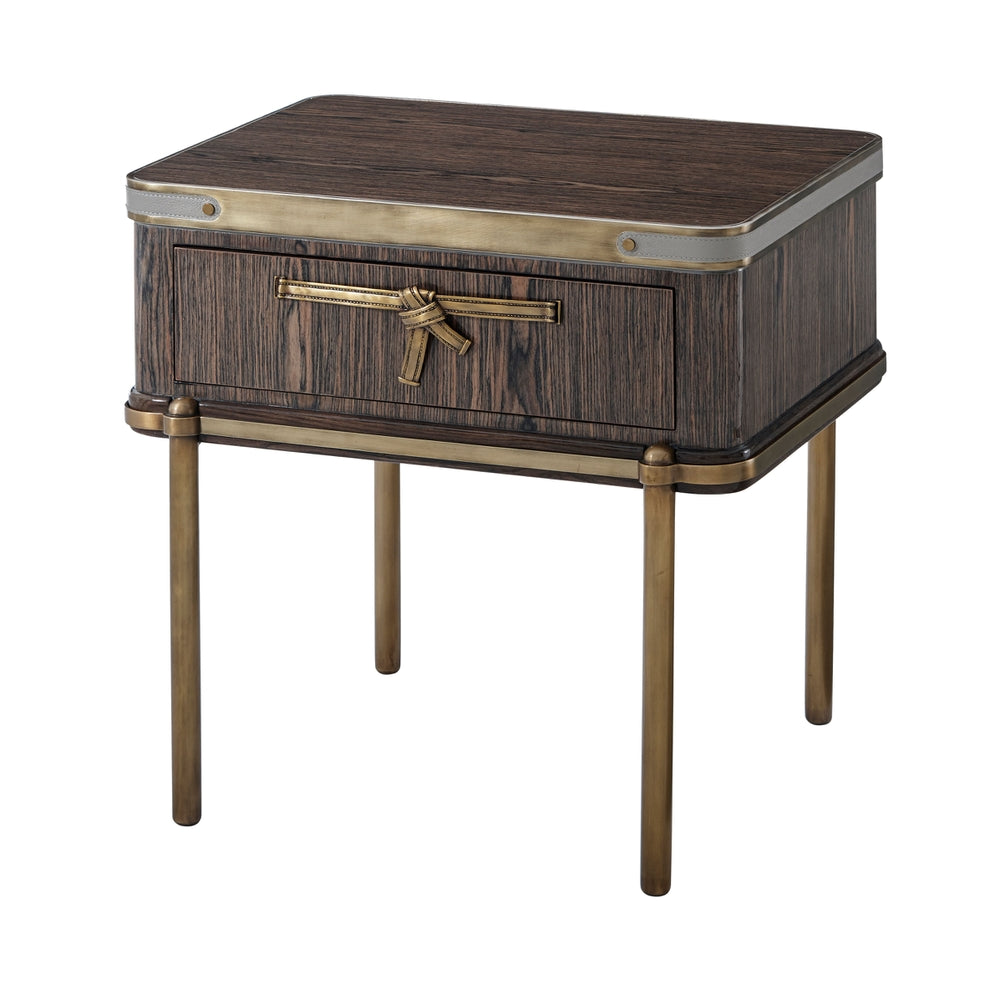 Iconic Side Table-Theodore Alexander-THEO-5006-068-Side TablesDark Walnut-1-France and Son